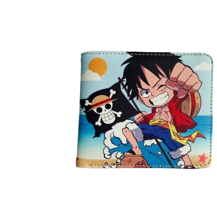 41 types une pièce Anime périphérique imprimé portefeuille à fermeture éclair dessin animé porte-monnaie court porte-carte Portable pour hommes et femmes