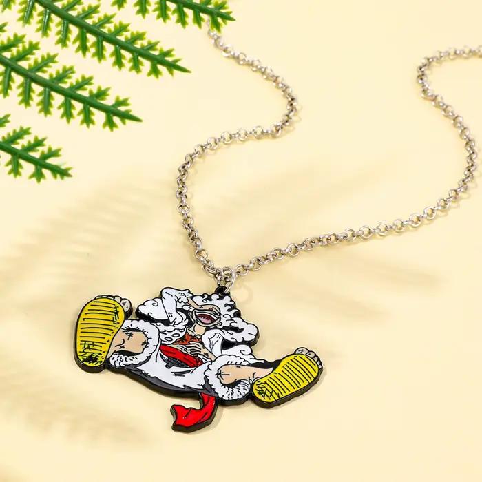 Collier pendentif Super Saiyan One Piece, accessoires de bijoux cool, cadeau pour les fans d'anime japonais