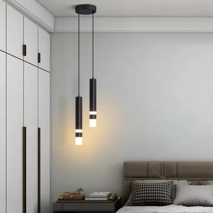 Lampe LED suspendue moderne pour salon, chambre, étude, hôtel - luminaire décoratif certifié CCC CQC ROHS - 2000-82000 lumens - installation facile - blanc, noir, or
