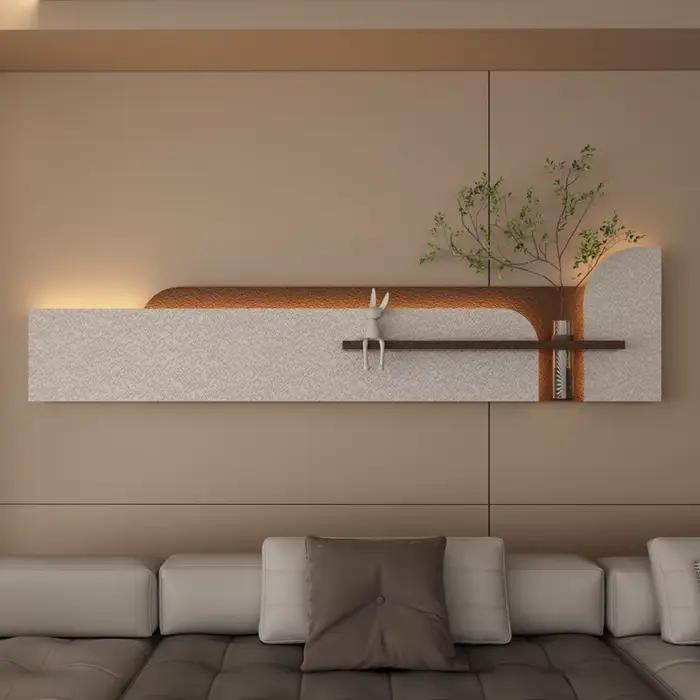 Bricolage décoration mur LED lampe plante pour salon canapé fond chambre couloir moderne intérieur maison horizontale murale lumière