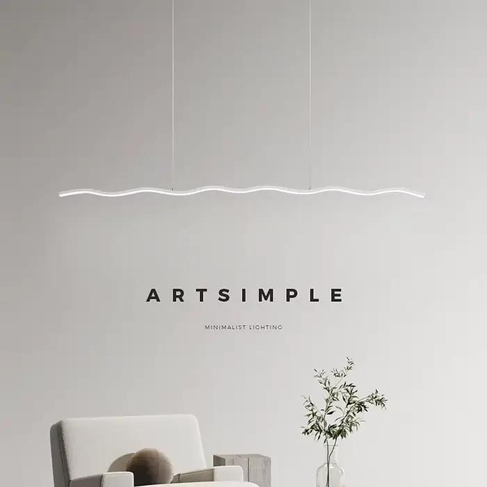 Lampe LED suspendue moderne et élégante pour salle à manger salon bar table restaurant cuisine île décoration de maison avec intensité variable et installation autonome