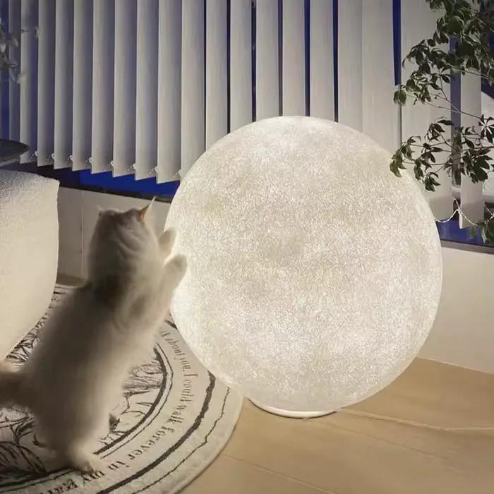 Lune lampadaire moderne LED éclairage ambiant pour étude salon chambre chaude et romantique Luna lumière