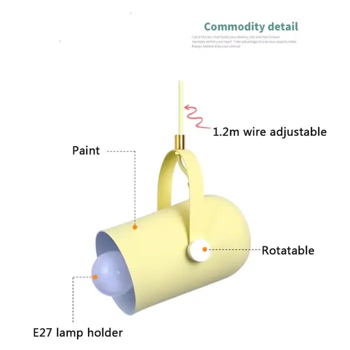 Lampes suspendues nordiques à angle réglable