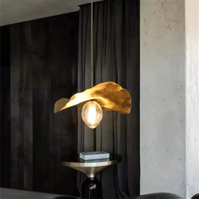 Lampe suspendue feuille de Lotus