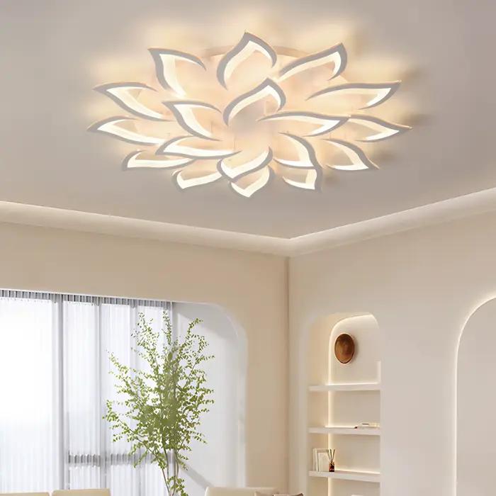 Plafonnier LED intelligent en forme de fleur