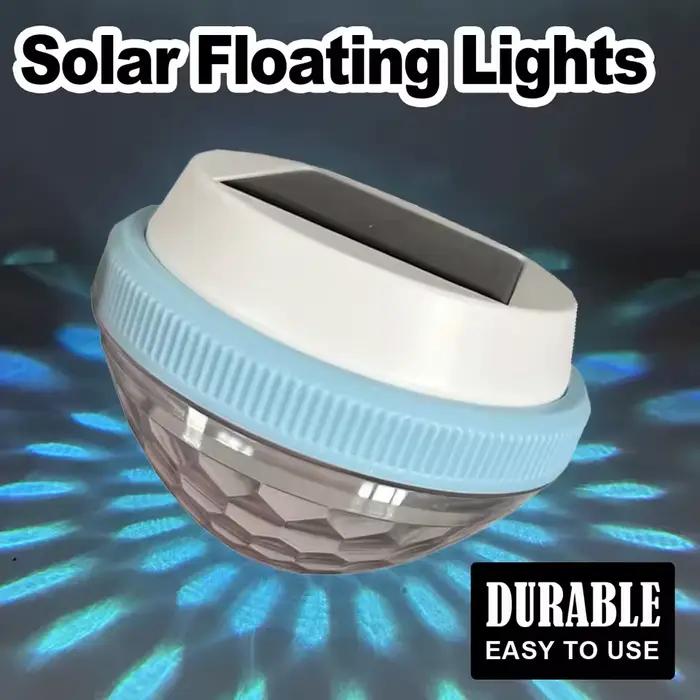 Lampe solaire flottante pour piscine, avec panneau, Rechargeable, pour l'extérieur, décoration de jardin de nuit, étanche, mur Led