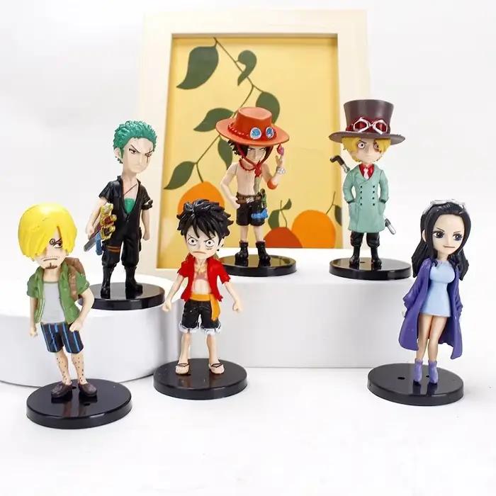Nouvelle figurine d'action One Piece Luffy 2026, lot de 6 modèles en PVC, collection de décoration, jouets pour enfants, cadeaux de festival