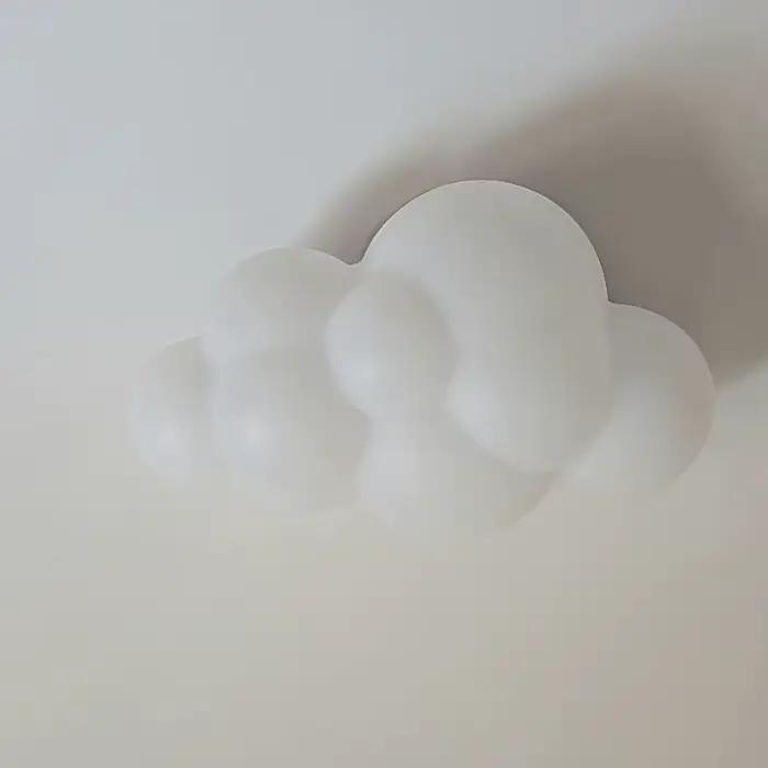 Applique murale nordique créative en nuages blancs, Applicable à la décoration de la pièce, décoration de la chambre à coucher, lumières LED de chevet, éclairage intérieur