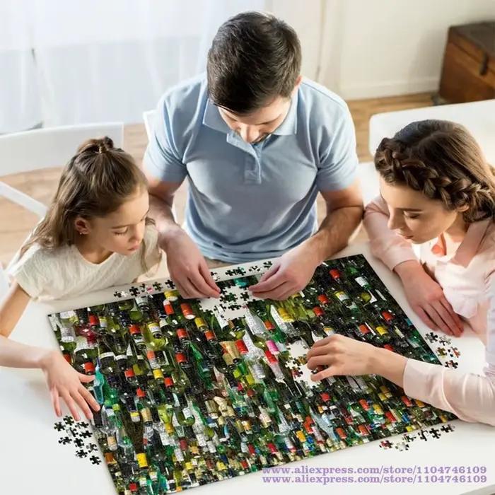 Puzzle de collections de personnages Marvel, 108/200/300/500/1000/1500 pièces, puzzle d'intelligence pour enfants et adultes, décoration de la maison
