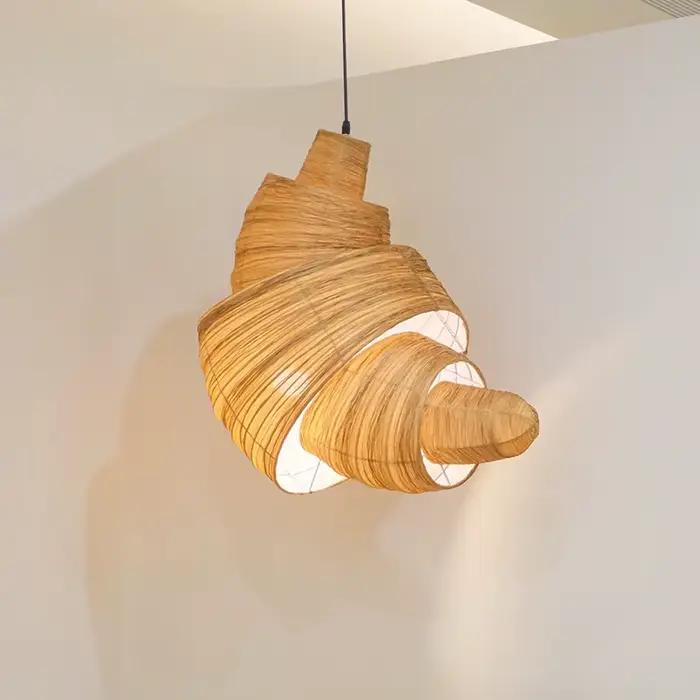 Lampe suspendue créative de style japonais avec un design artistique