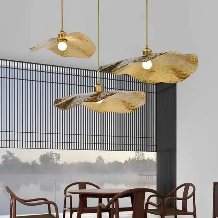 Lampe suspendue feuille de Lotus