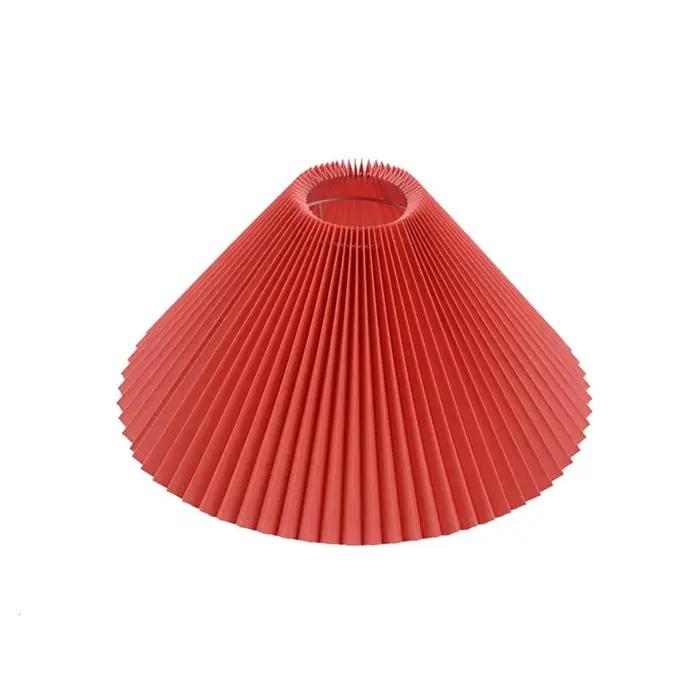 Bricolage nordique tissu lampe de Table abat-jour plissé moderne lampadaire couverture lavable minimaliste pendentif