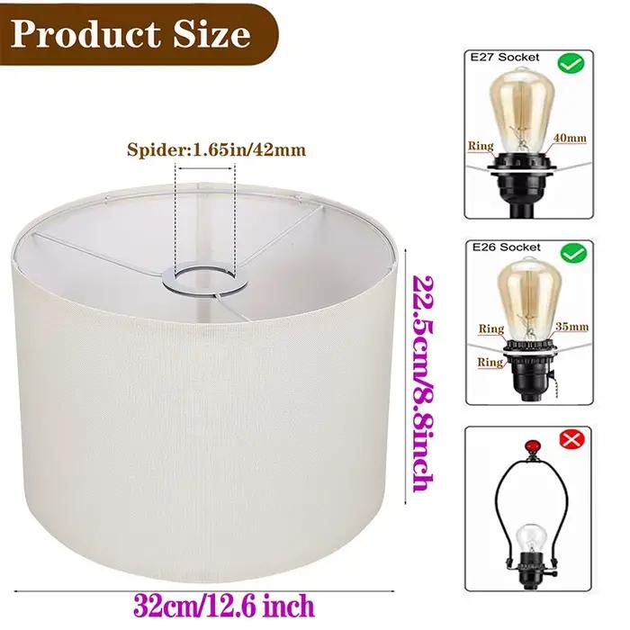 Abat-jour de tambour pour lampes de table