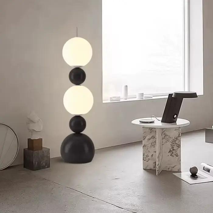 Lampadaire LED design nordique en forme de gourde pour salon