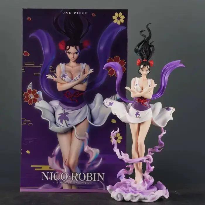 Figurines d'action en PVC One Piece Robin GK de 34 cm, modèle de statue, ornement de bureau, décoration, jouets tendance, cadeaux d'anniversaire, objets de collection