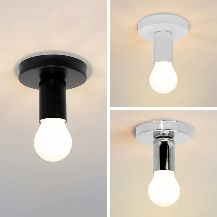 Base de lampe E27 noir/blanc