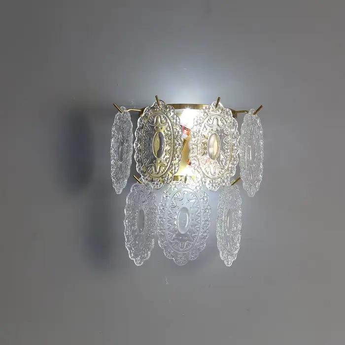 Postmoderne classique verre applique concepteur modèle chambre salon porche fond chambre chevet applique murale décoration de la maison