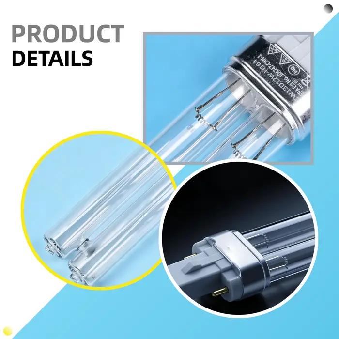 Lampe UV de stérilisation et de désinfection 13W G23 PLS, remplacement pour filtres UVC ou clarificateurs de bassin