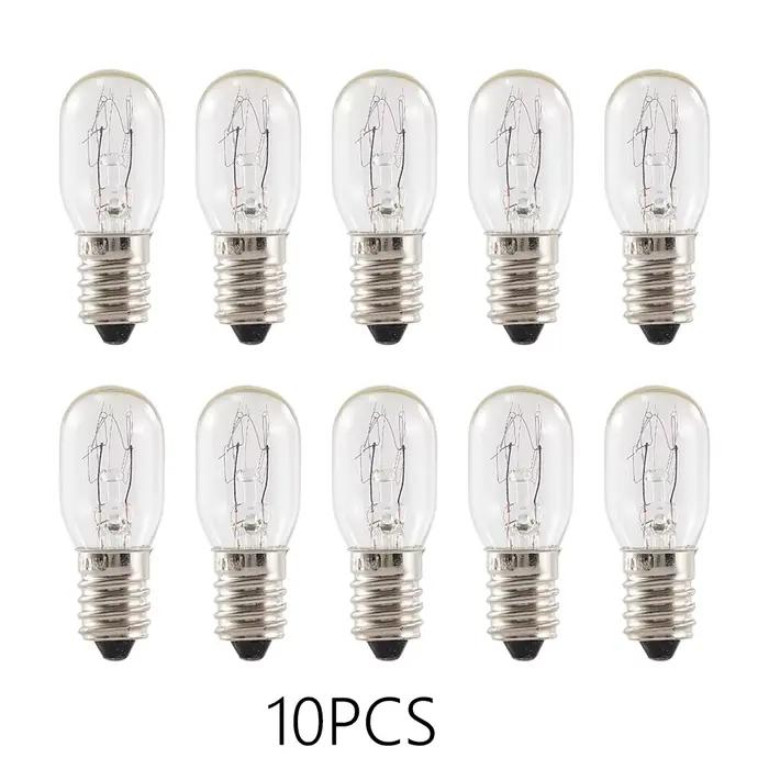 10 pièces E14 lampe à sel Globe ampoule 15W AC220V-240V Vintage ampoules à incandescence réfrigérateur four