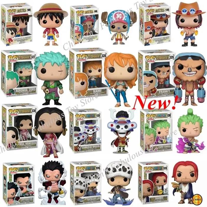 Nouveau FUNKO POP une pièce toutes séries jouet Brook Luffytaro Chooper Shanks loi personnage modèle figurine jouets pour enfants cadeaux