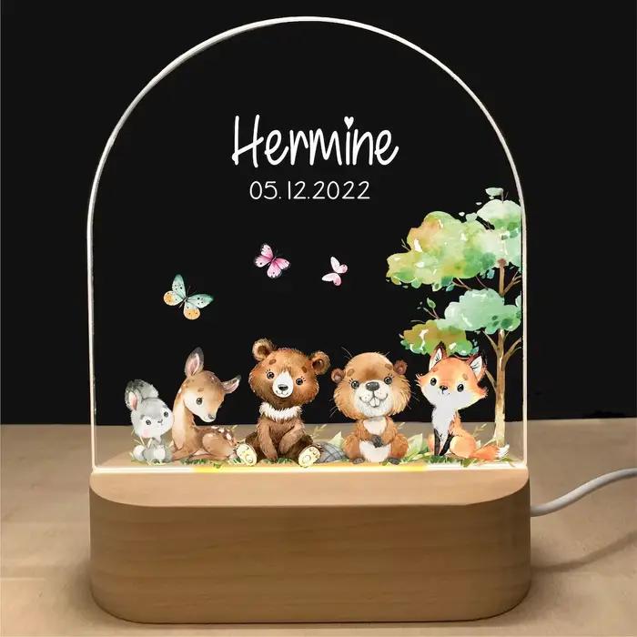 Lampe animale personnalisée pour enfants