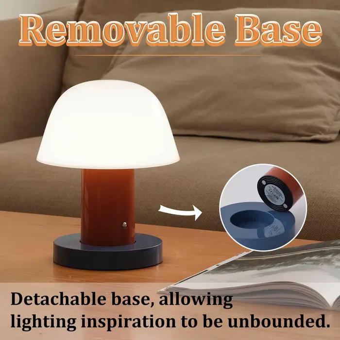 Lampe de bureau en forme de champignon