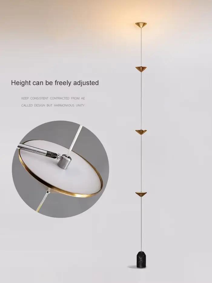 Lampe de sol en forme de sablier moderne avec lumière d'ambiance dorée pour salon et chevet occasions spéciales élégante à offrir
