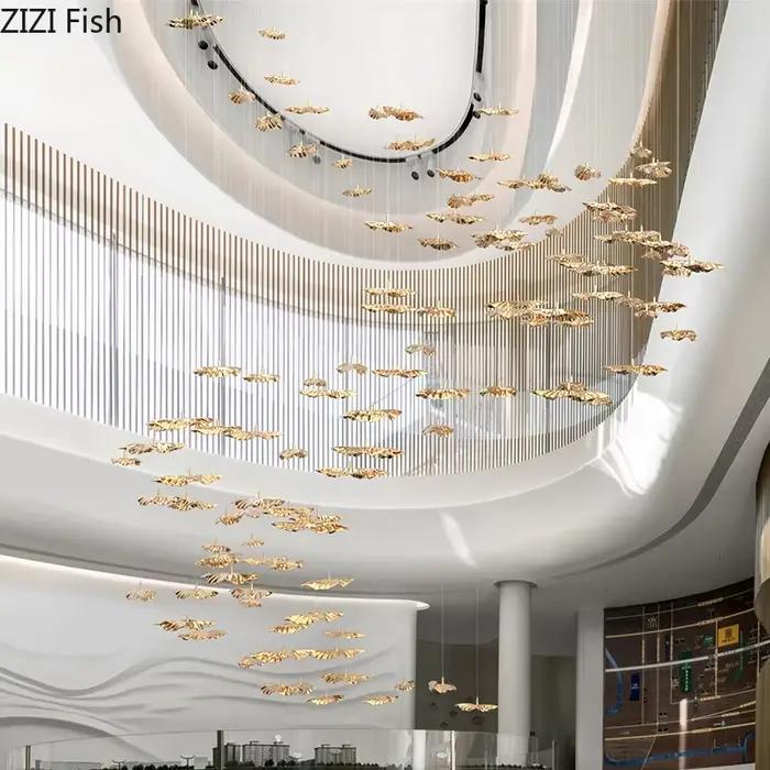 Ornements de plafond en feuille flottante moderne fleuri plastique pour salon décoration murale naturelle à offrir occassions spéciales