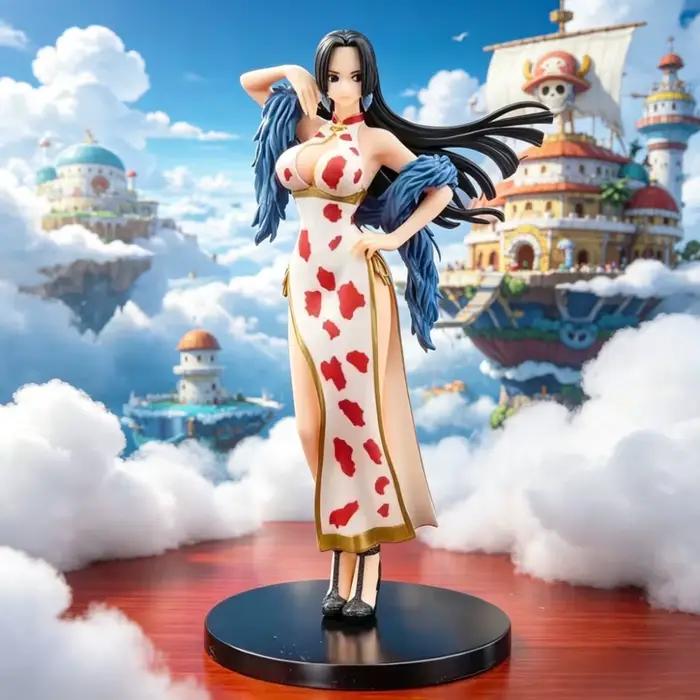 Figurine One Piece Anime Boa·Hancock de 25 cm/9,84 pouces, modèle de statue Gk, objet de collection pour la décoration de bureau