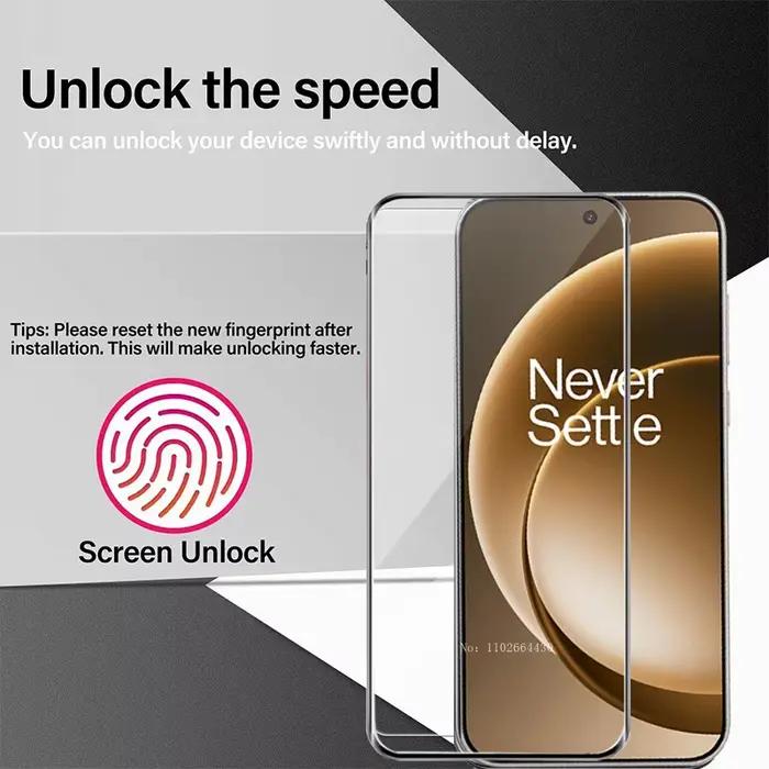 Verre trempé à bord 9D pour OnePlus 15 13S 13T 13 12R 12 11R 11, couverture complète anti-rayures, dureté 9H, verre transparent HD, 3 pièces