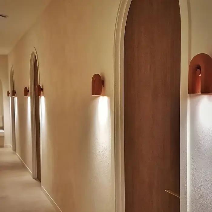 Applique Murale LED en Forme de U, Design poumons, pour Salon et Couloir