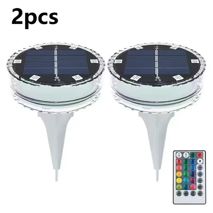 Lampe sous-marine Led à énergie solaire, 6 Led, étanche IP68, avec télécommande, pour fontaine, jardin