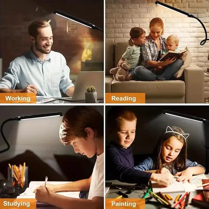 Lampe de bureau LED avec pince