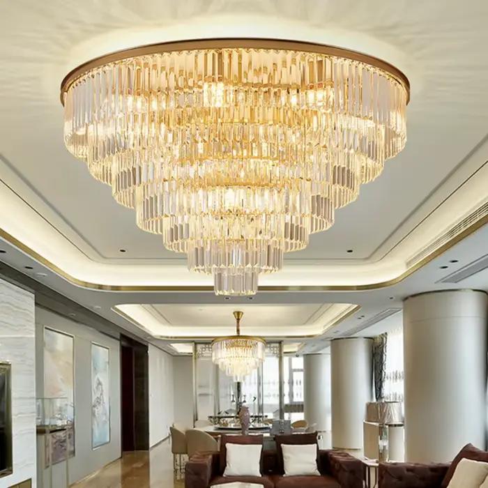 Italie Designer luxe lustre en cristal salle à manger chambre hôtel haut de gamme LED plafonnier moderne décor à la maison luminaire
