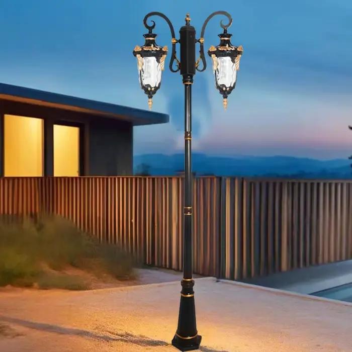 Lumières de cour extérieures étanches, parcs paysager, villas, éclairage à mât élevé, éclairage communautaire, lampadaires pour touristes, 2.6m