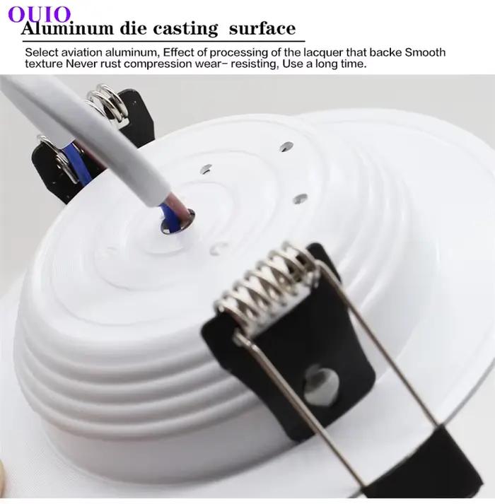 Plafonnier LED encastré rond