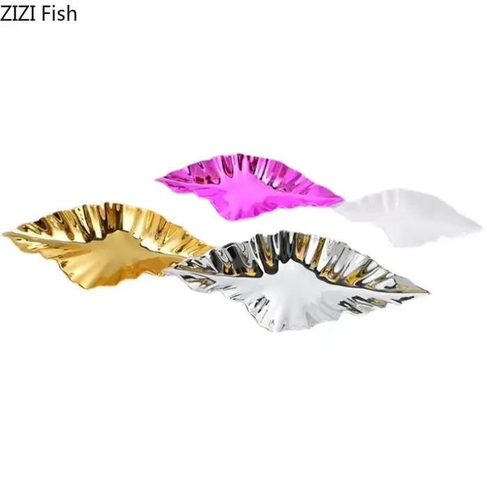 Ornements de plafond en feuille flottante moderne fleuri plastique pour salon décoration murale naturelle à offrir occassions spéciales