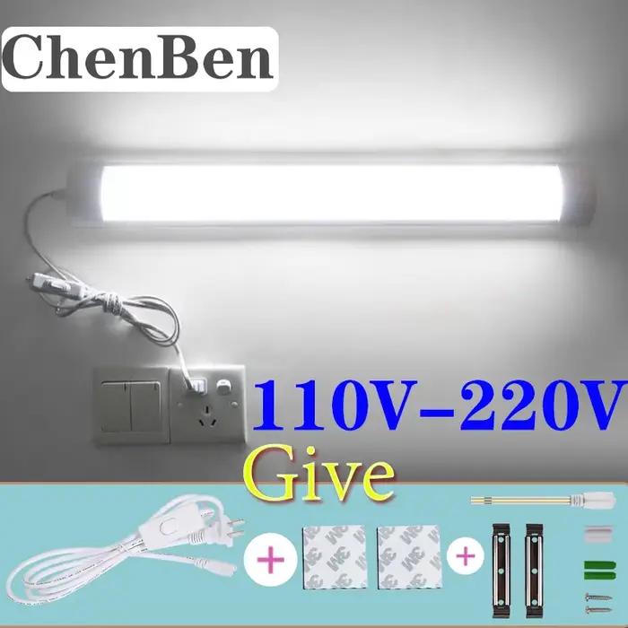 Lampe LED néon T5 T8 220V 110V pour cuisine, chambre à coucher, placard, armoire, garage - 10W 20W facile à installer - éclairage froid et chaud - 20000 heures de durée de vie