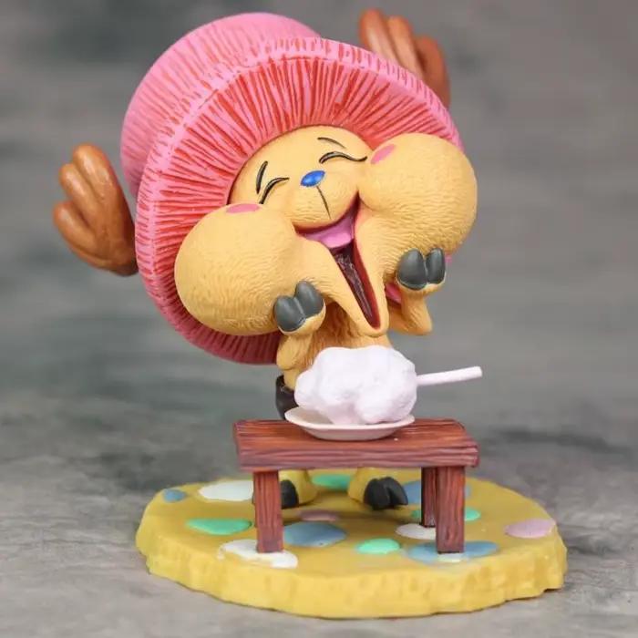 Figurines d'anime One Piece, figurine d'action Tony Chopper, modèle de statue en PVC, ornements de beurre mignons, jouets cadeaux de collection, 10cm