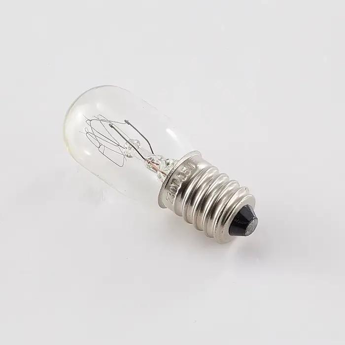 Ampoule sphérique de lampe à sel E14, ampoule à filament tubulaire 220-240V 15W, utilisée pour remplacer les ampoules en verre dans les hottes, les machines à coudre,