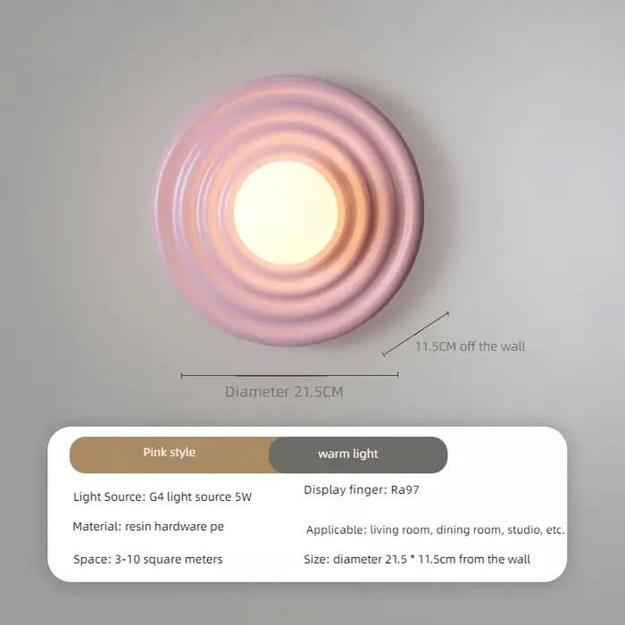 Applique Murale LED Colorée Rétro