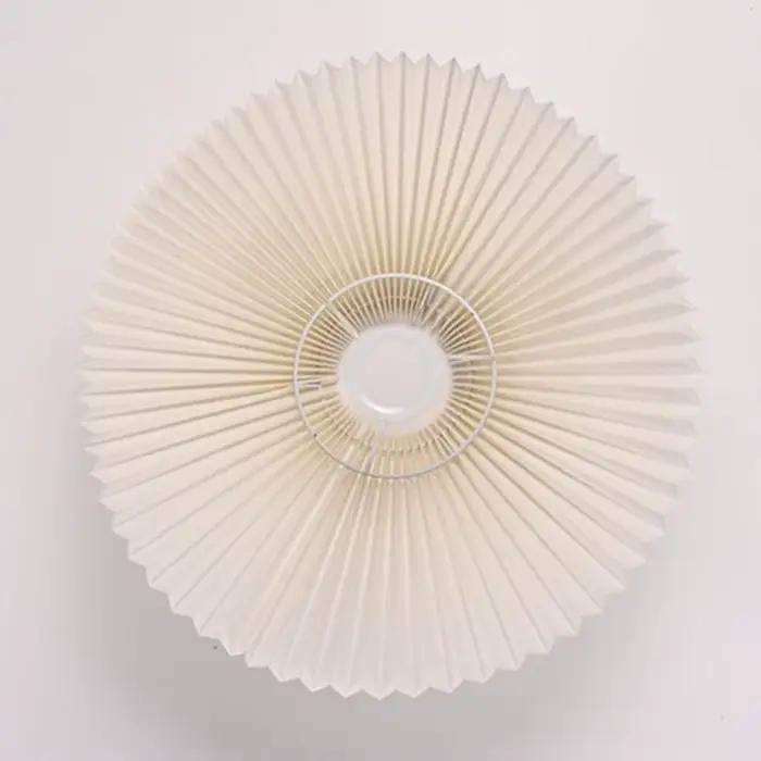 Abat-jour en tissu moderne plissé pour lampe de table lampe sur pied lampe murale style minimaliste pour chambre et hôtel occasionnels occasions spéciales