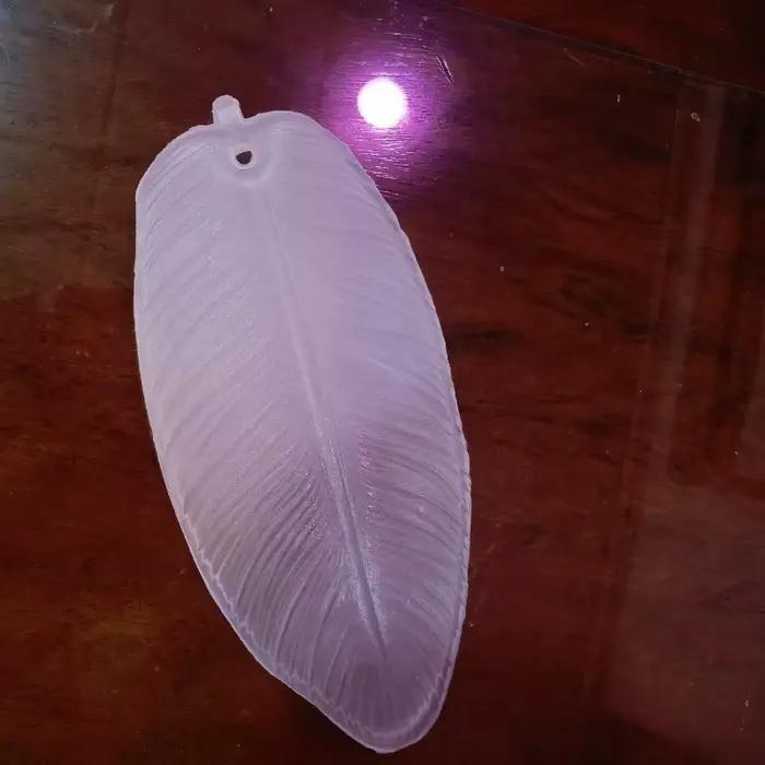 Couverture de lampe suspendue en verre plume