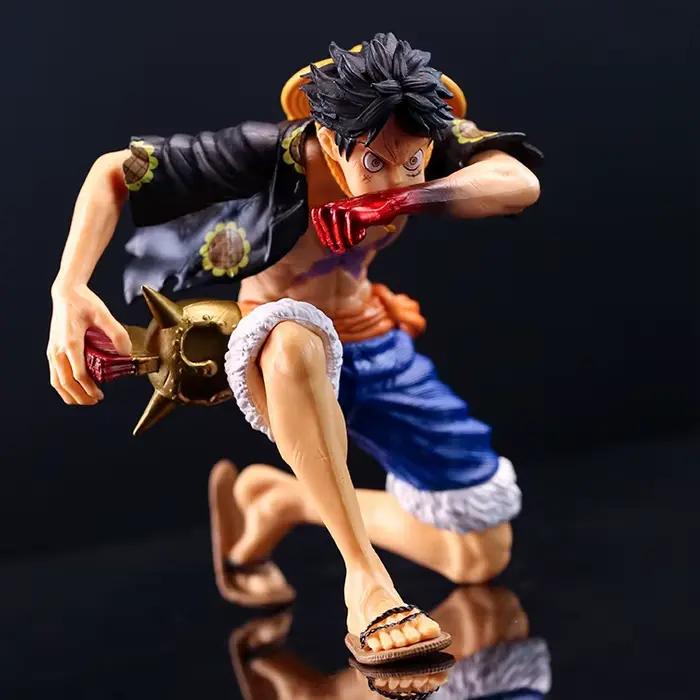 Figurine d'action Luffy One Piece Anime, modèle de collection agenouillé, jouet décoratif, cadeau d'anniversaire, figurine Anime 2026