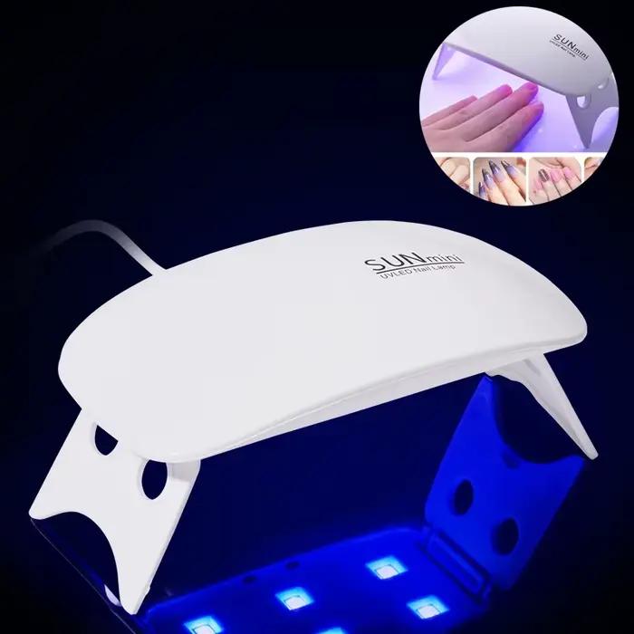 Bureau séchage lampe à ongles outil lampe de séchage des ongles Machine Portable Mini Usb 6W 3LED UV manucure lampe ongles USB usage domestique lampe à ongles lumière