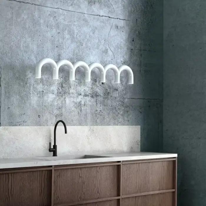 Oblure Arc lustre Post Design moderne suspension pour café salon cuisine lampe en forme de U
