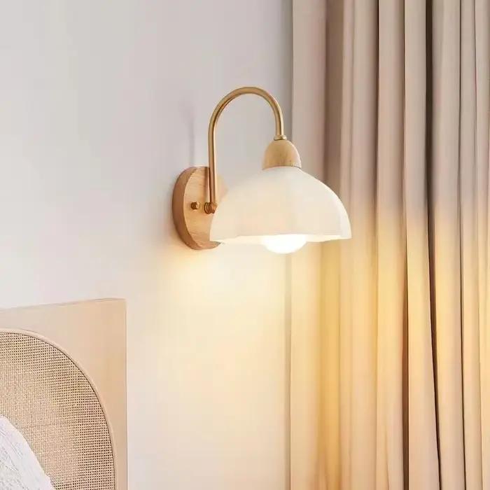 Applique murale en bois forgé style japonais luminaire floral éclairage quotidien chambre à coucher entrée étude-decoration-moderne-pour-la-maison