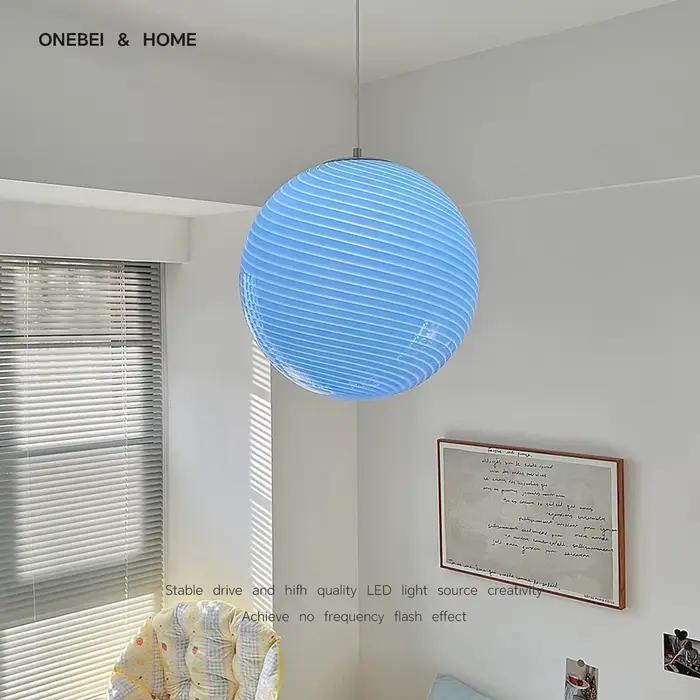 Lampe suspendue Murano Lollipop colorée à bulles créatives