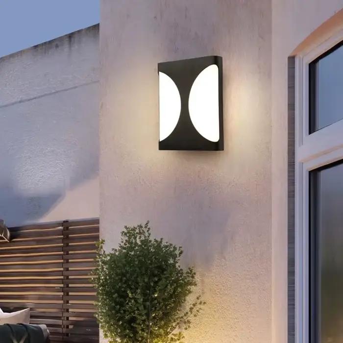 Applique murale LED moderne pour extérieur, étanche, pour porche, jardin, éclairage puissant pour cour et rue, en aluminium