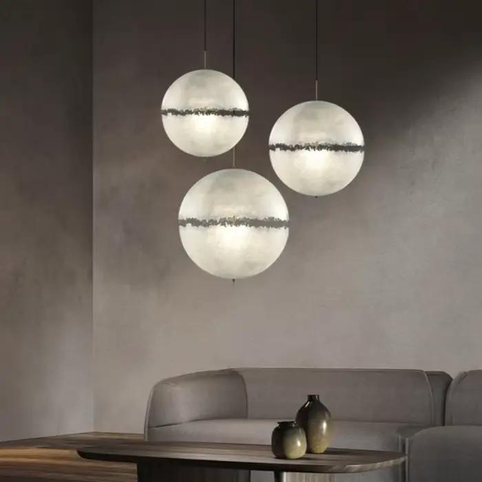 PostKrisi suspension art créatif post moderne lévitation lune lampe Postkrisi escalier salon simple chambre décor esthétique